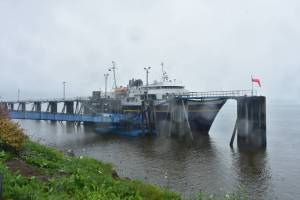 Photo by Peter Segall/Juneau Empire                                 The MV LeConte as seen at the Auke Bay Ferry Terminal, July 20, 2020.