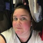 Jessica Williams, who plays Lady Bracknell in The Importance of Being Earnest, demonstrates her recording studio on May 7, 2020, in the closet of her home in Homer, Alaska. (Photo courtesy of Jennifer Norton)