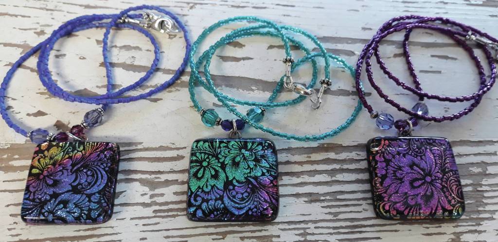 Jewelry by Liz Bowen from her show at the Art Shop Gallery in Homer, Alaska. (Photo courtesy of Art Shop Gallery)