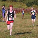 Kenais Joe Hamilton wins the boys varsity 5 kilometer race Friday, Sept. 11, 2020 at the Lookout Mountain Trails near Homer, Alaska. (Photo by Megan Pacer/Homer News)