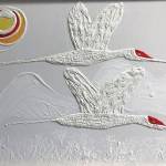 Ed Hutchinsons Sandhill Cranes is one of the paintings from his show for October 2020 at Art Shop Gallery in Homer, Alaska. (Photo courtesy of Art Shop Gallery)