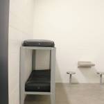 All but one of the cells in the cell block of the new Homer Police Station, seen here on Thursday, Sept. 24, 2020 in Homer, Alaska, include room for two inmates. There is now a cell that can specifically be used for housing minors, one specifically for women, and one for someone experiencing mental health issues. (Photo by Megan Pacer/Homer News)