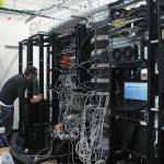 The radio and IT room, being set up as seen here on Thursday, Sept. 24, 2020 in Homer, Alaska, is where all radio communications and data flow through the new Homer Police Station. (Photo by Megan Pacer/Homer News)