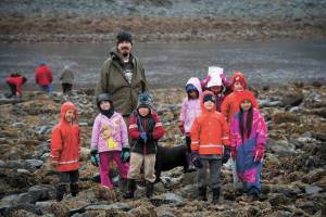 Nanwalek School teacher Jim Reinseth, in April 18, 2018. (Photo courtesy Kenai Peninsula Borough School District)