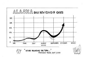 Michael O'Meara's cartoon for the Oct. 22, 2020, issue.