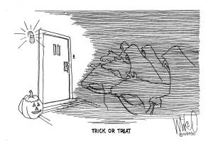 Michael O'Meara's cartoon for the Oct. 29, 2020, issue.