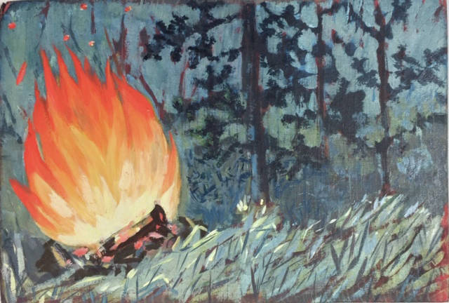 Barbara Wyatts painting is part of the 5x7 show opening Friday, Nov. 6, 2020, at the Homer Council on the Arts in Homer, Alaska. (Photo courtesy of Homer Council on the Arts)