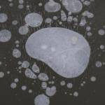 Bubbles from methane gas have frozen in Beluga Lake, creating abstract shapes as seen here on Thursday, Nov. 5, 2020, in Homer, Alaska. (Photo by Michael Armstrong/Homer News)