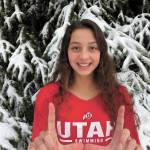 Homer High School senior Madison Story celebrates signing her National Letter of Intent to swim at the University of Utah. (Photo courtesy Paul Story)