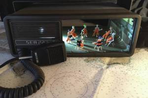 Catie Busch's "Radio Group," a work in her exhibit, "Water Haul," opening Friday, Dec. 4, 2020, at Bunnell Street Arts Center in Homer, Alaska. (Photo courtesy Bunnell Street Arts Center)