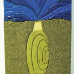 Razor Clam Burrowed in Sand is one of the pieces in Kim Schusters exhibit, Science Observed Through Art: Unsung Species, as seen here on Friday, Dec. 4, 2020, at Ptarmigan Arts in Homer, Alaska. (Photo by Michael Armstrong/Homer News)