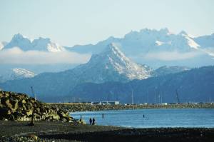 Although snow has fallen on Poot Peak, the image of the iconic bears eyes and nose of the mountain remains faint, as seen here on Friday, Dec. 4, 2020, in Homer, Alaska. The mountain is named after Henry Poot, also known as China Poot, an Alaska Native man who hunted and fished in the area in the early 1900s. According to Marilyn Sigmans Entangled: People and Ecological Change in Alaskas Kachemak Bay, Poot was the son of a Native woman and a Chinese cannery worker. (Photo by Michael Armstrong/Homer News)