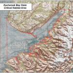 This map shows the boundaries of the Kachemak Bay Critical Habitat Area. (Image courtesy Dan Saddler, Alaska DNR)
