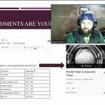 Ben Blue, a graduate of Homer High School and a doctoral student at University of Washington, shows Homer High biology students the results of a research project they helped him with during their second quarter. (Image courtesy Vicki Lowe)