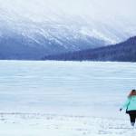 The author looks across Eklutna Lake on Monday, Dec. 28, 2020 near Eagle River, Alaska. (Photo by Tim Rockey)