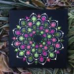 Nancy Johnson's "Fireweed," one of her paintings on exhibit at Grace Ridge Brewery in January 2021 in Homer, Alaska. (Photo by Nancy Johnson).