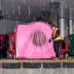 Workers on Monday, Jan. 4, 2021, moved a new CT scanner into its new location at South Peninsula Hospital in Homer, Alaska. The scanner is now located close to the Emergency Department, which will shorten the time needed, for example, to get accident victims to the machine to help determine the extent of their injuries. (Photo by Brent Lautenschlager / South Peninsula Hospital)