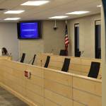 Kenai Peninsula Borough Clerk Johni Blankenship is seen inside of the renovated Betty J. Glick Assembly Chambers on Monday, Jan. 4 in Soldotna, Alaska. (Ashlyn OHara/Peninsula Clarion)