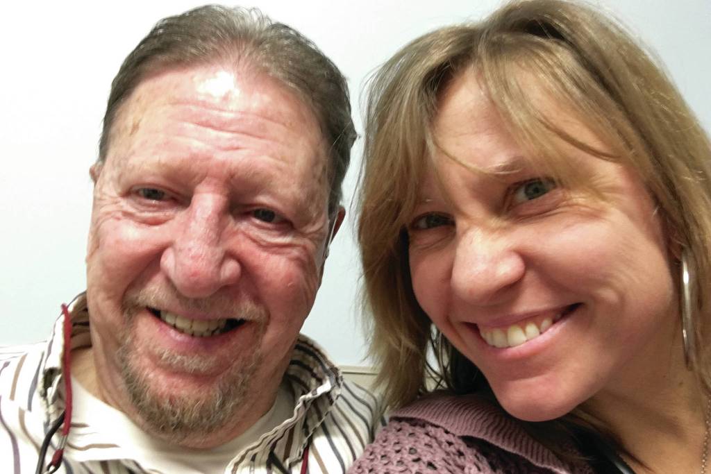 Edward Cason Wayne Jr. (left) with his daughter Leah Petrosius.