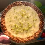 Key lime pie, inspired by a recipe from Kim Sunée, makes a refreshing winter dessert, on Wednesday, Jan. 20, in Anchorage, Alaska. (Photo by Victoria Petersen/Peninsula Clarion)
