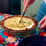 Key lime pie, inspired by a recipe from Kim Sunée, makes a refreshing winter dessert, on Wednesday, Jan. 20, in Anchorage, Alaska. (Photo by Victoria Petersen/Peninsula Clarion)