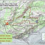 This undated map shows three wildlife enhancement projects on the southern Kenai Peninsula, Alaska, planned or done by the Alaska Department of Fish and Game. (Map courtesy of Alaska Department of Fish and Game)