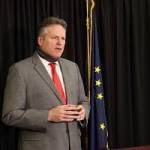 Courtesy photo / Office of Gov. Mike Dunleavy
Gov. Mike Dunleavy speaks at an Anchorage news conference on Dec. 11. In a Sunday news conference, Dunleavy discussed the end of Alaskas longtime COVID-19 disaster declaration and what it means for the states response to the virus.