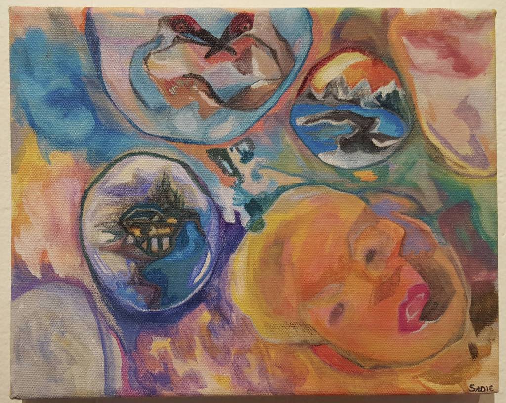 My Kachemak Homer by Sadie Mae Millard is one of the works in the Homer Council on the Arts show, The Art of Wellness: Stories of trauma, loss, and resilience, opening Friday, March 5, 2021, at the gallery in Homer, Alaska. (Photo courtesy Homer Council on the Arts)