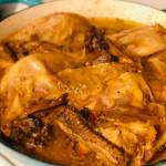 photo by Victoria Petersen / Peninsula Clarion
Chicken adobo simmers on the stove Monday in Anchorage.