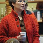 Rep. Sarah Vance, R-Homer, speaks at a town hall meeting on Monday, March 29, 2021, at Captains Coffee in Homer, Alaska. (Photo by Michael Armstrong/Homer News)