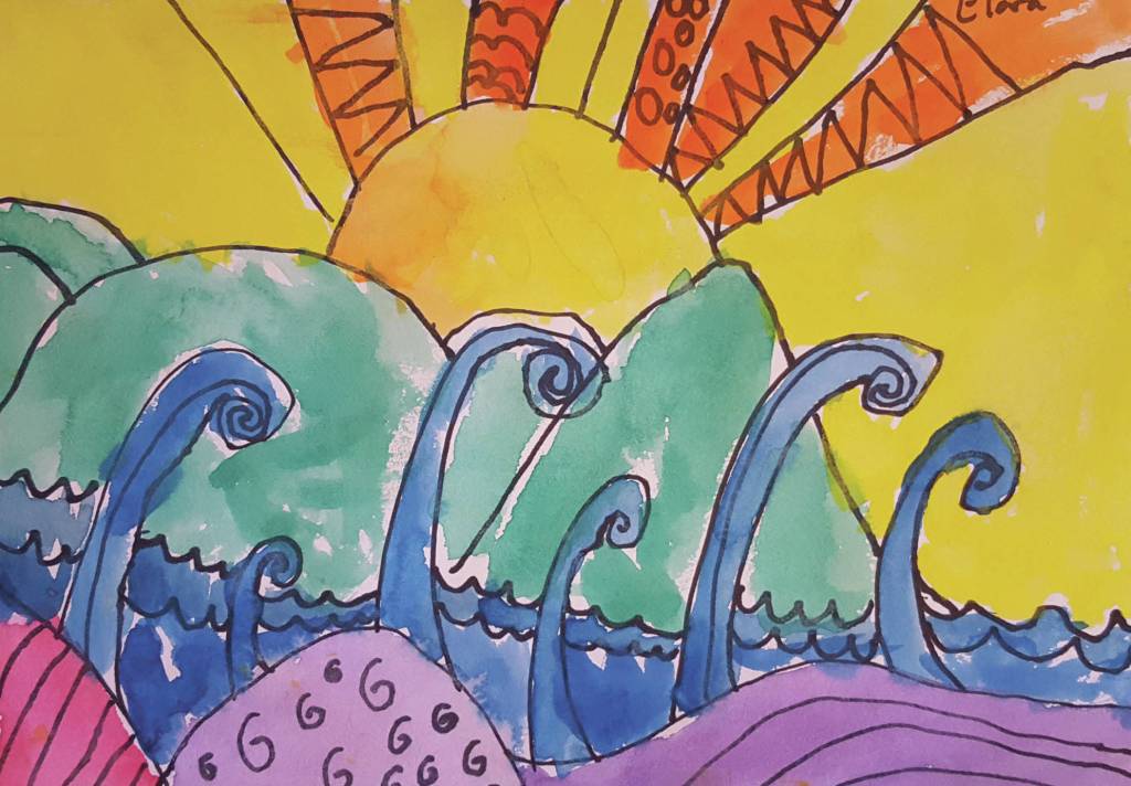 Elora Thonings art in the Jubilee Youth Art Show at the Homer Counicl on the Arts. (Photo courtesy Homer Council on the Arts)