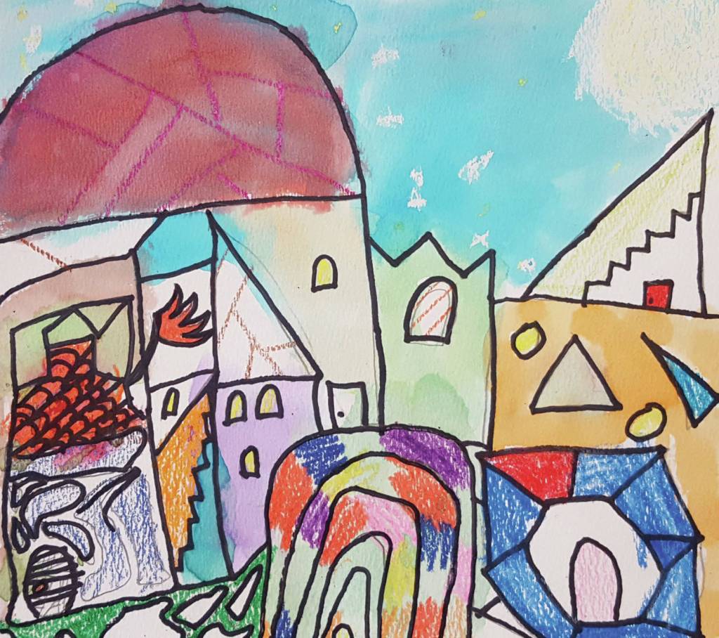 Ruby Gervais art in the Jubilee Youth Art Show at the Homer Counicl on the Arts. (Photo courtesy Homer Council on the Arts)