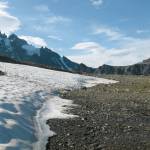 Melting ice patch in Lake Clark National Park and Preserve. (Photo provided by National Park Service)