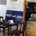 A Kelly Tshibaka campaign sign is seen inside of Nikiski Hardware & Supply on Friday, April 9 in Nikiski, Alaska. (Ashlyn OHara/Peninsula Clarion)