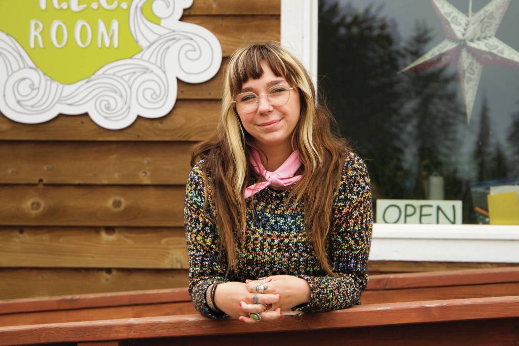 Photo by Sarah Knapp/Homer News 
Sierra Moskios is the coordinator for the REC Room. Moskios recently received an Alaska Afterschool Superhero award for her dedication to the youth of Homer.