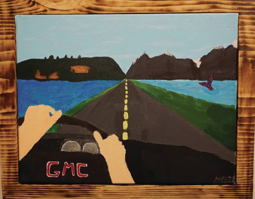 Melissa Baxters Home Away from Home is part of the Finding Home in Homer exhibit showing at the Pratt Museum. (Photo by Michael Armstrong/Homer News)