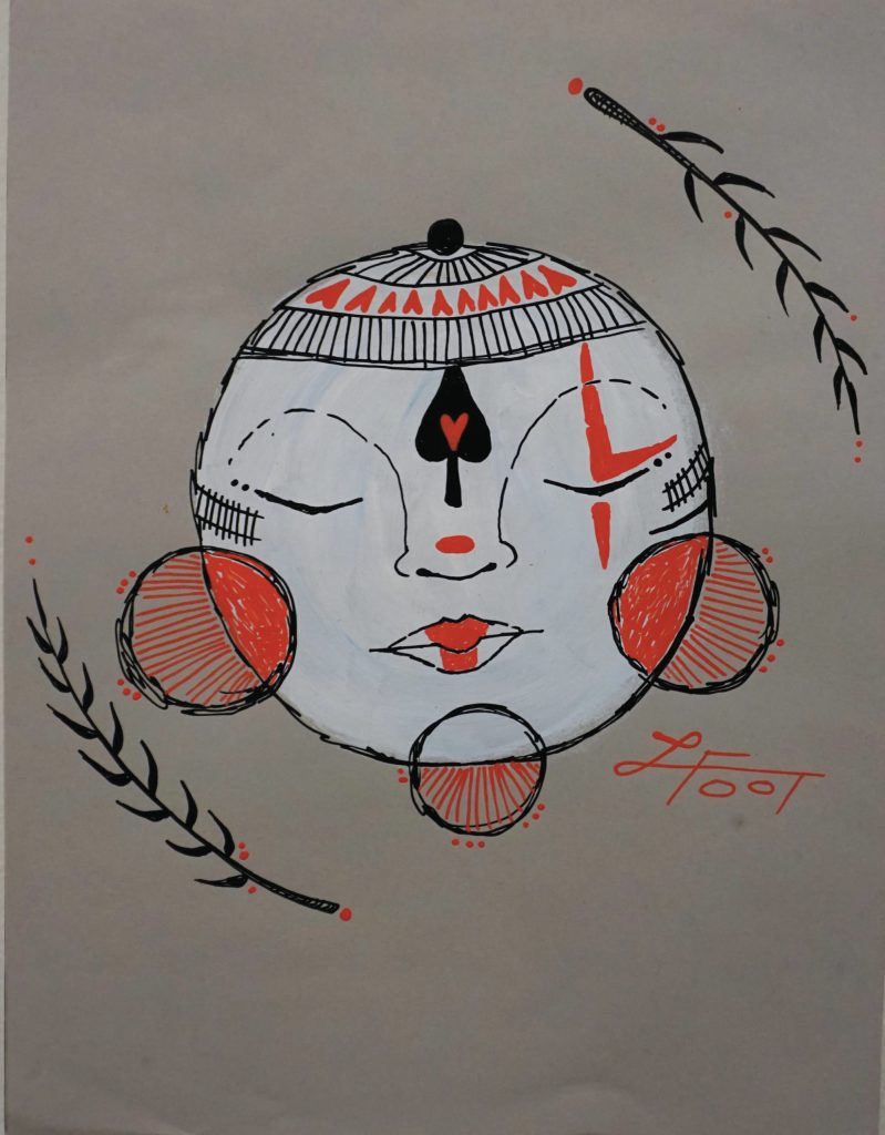 Foots untitled piece is part of the Finding Home in Homer exhibit showing at the Pratt Museum. (Photo by Michael Armstrong/Homer News)