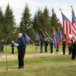 American Legion Post 16 Commander Eileen Faulkner served as the keynote speaker during the 2021 Memorial Day service held at Hickerson Memorial Cemetery on May 31. (Photo by Sarah Knapp/Homer News)
