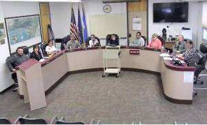 Screenshot 
Members of the Seward City Council take part in a work session on Monday, June 7, in Seward.