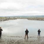 Fishermen gathered in droves to the Nick Dudiak Fishing Hole on Friday, June 25, when snagging opened. (Photo by Sarah Knapp/Homer News)