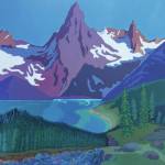 Tim Trolls painting, Kulik Spires: Wood River Lakes, is part of his show at the Homer Council on the Arts opening Friday, July 2, 2021, at the gallery in Homer, Alaska. (Photo provided)