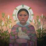 Linda Infante-Lyons Camo is part of her exhibit opening Friday, July 2, 2021, at Bunnell Street Arts Center in Homer, Alaska. (Photo provided)