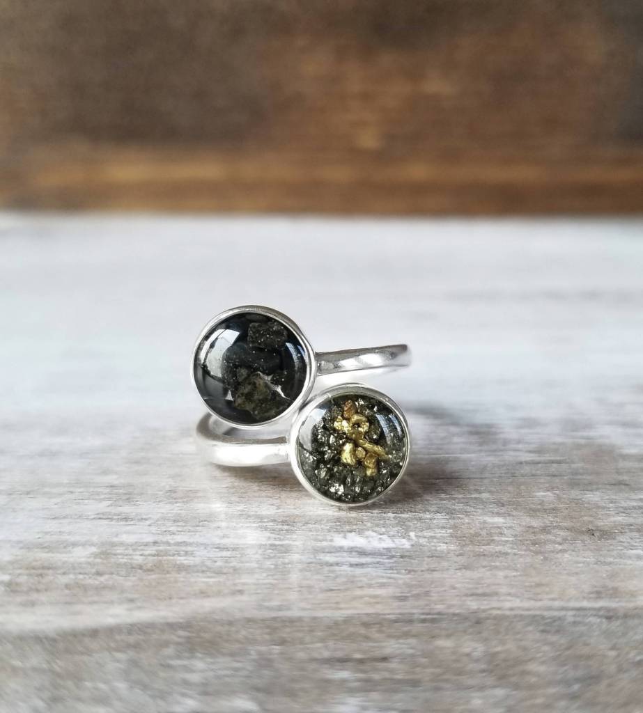 Jessie Snyders rings are part of her jewelry exhibit opening Friday, July 2, 2021, at the Art Shop Gallery in Homer, Alaska. (Photo provided)