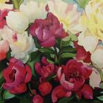 This painting is from Gerri Martins exhibit, Peonies: Alaskas Floral Gems, opening Friday, July 2, 2021, at Fireweed Gallery in Homer, Alaska. (Photo provided)