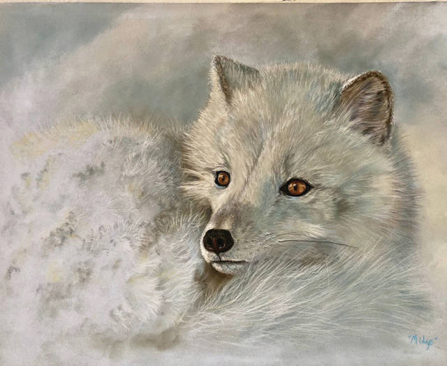 Turea Midge Grices art is shown in her pop-up exhibit at Ptarmigan Arts showing Friday, July 2, and Saturday, July 3, at Ptarmigan Arts Gallery in Homer, Alaska. (Photo provided)