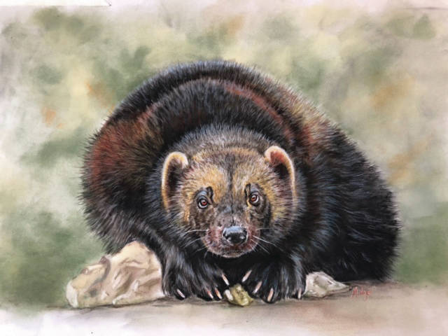 Turea Midge Grices art is shown in her pop-up exhibit at Ptarmigan Arts showing Friday, July 2, and Saturday, July 3, at Ptarmigan Arts Gallery in Homer, Alaska. (Photo provided)