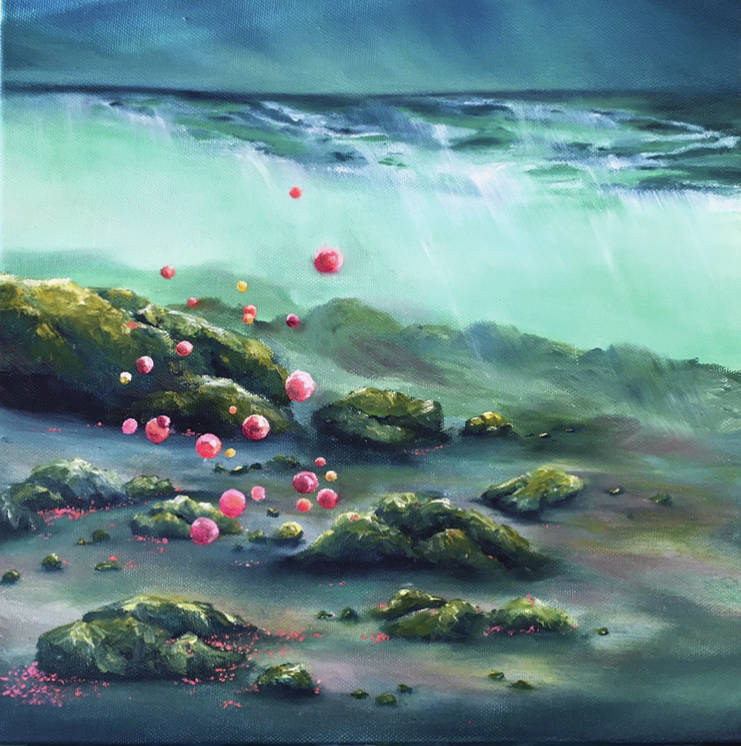 Jen DePesas painting is part of an exhibit opening Friday, July 2, 2021, at Grace Ridge Brewing in Homer, Alaska. (Photo provided)