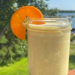 This orange Julius swaps out the traditional egg whites with sweetened condensed milk, for a tangy and safe summer treat. Photographed July 4, 2021, in Nikiski, Alaska. (Photo by Tressa Dale/Peninsula Clarion)