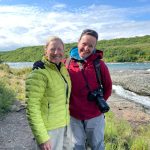 Cindy Buchanan (left) and Lara Hildreth (right) were in Homer after a trip to McNeil River State Game Sanctuary and Refuge when the July 28 magnitude 8.2 earthquake struck. (Photo provided by Cindy Buchanan)