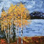 This painting by Tracy Hansen is part of her show opening Friday, Aug. 6, 2021, at Grace Ridge Brewing in Homer, Alaska. (Photo provided)